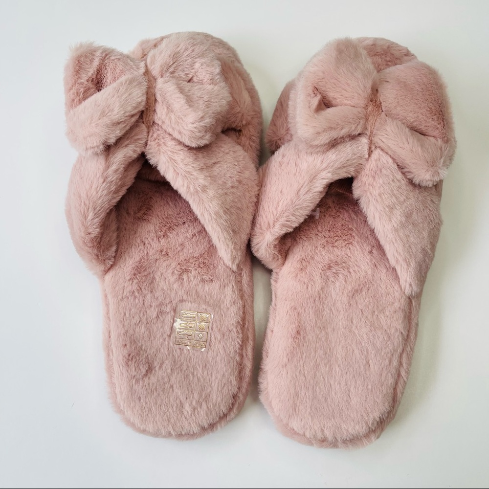 Pink Fuzzy Slippers
